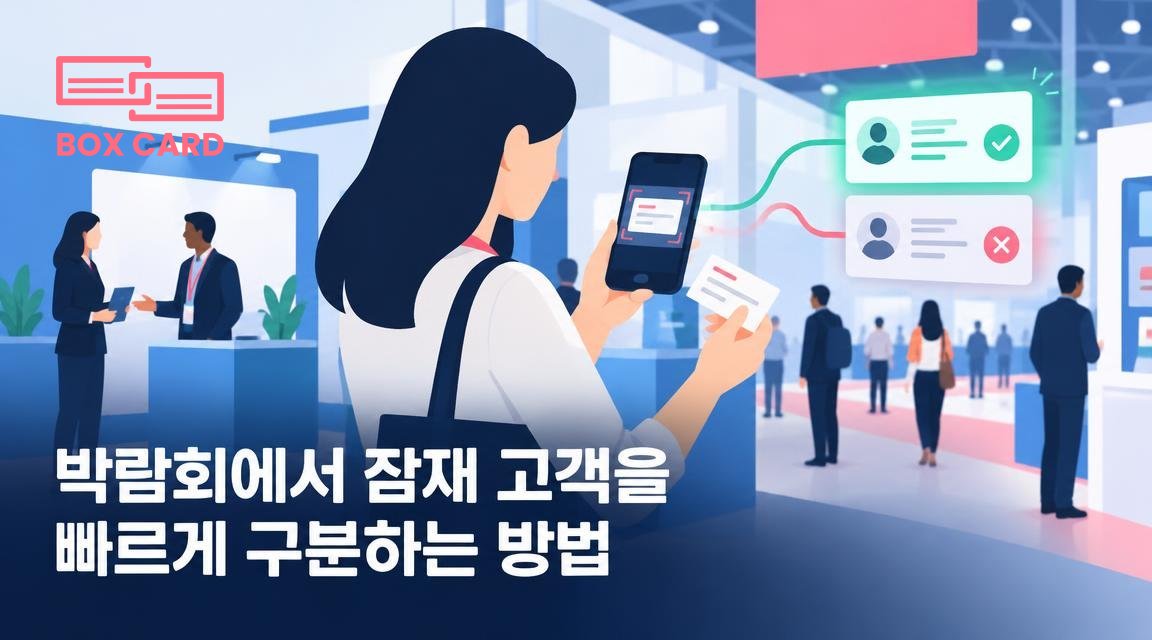 박람회에서 잠재 고객을 빠르게 구분하는 방법