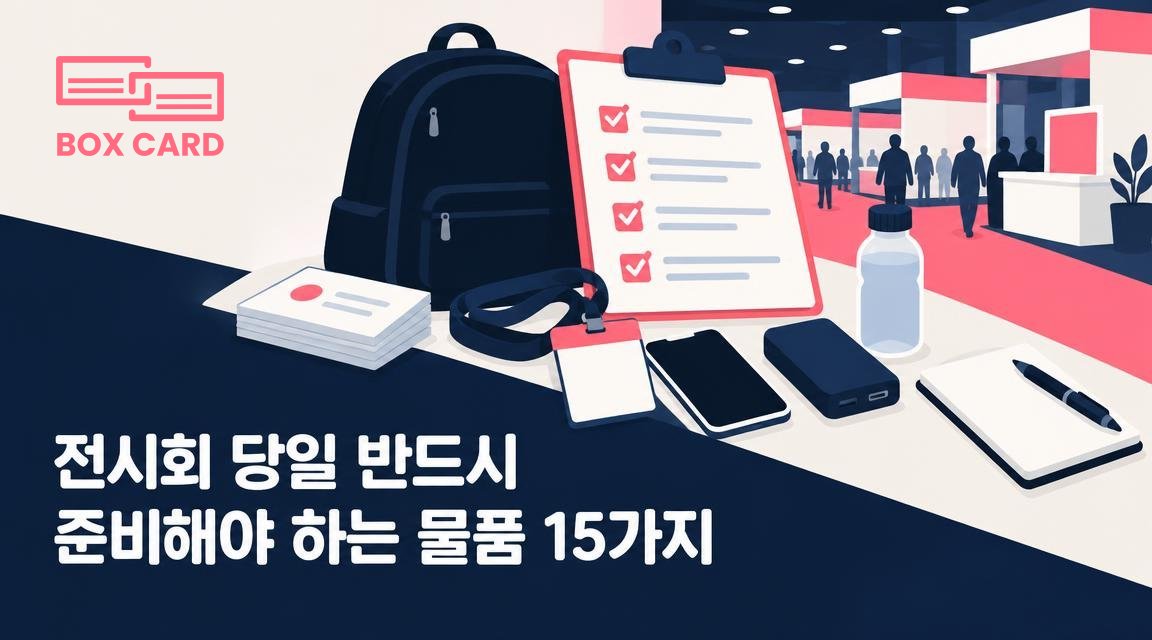 전시회 당일 반드시 준비해야 하는 물품 15가지