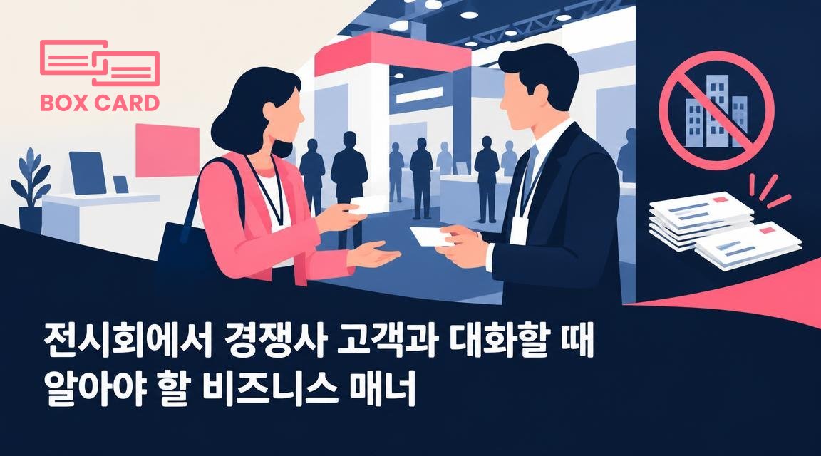 전시회에서 경쟁사 고객과 대화할 때 알아야 할 비즈니스 매너