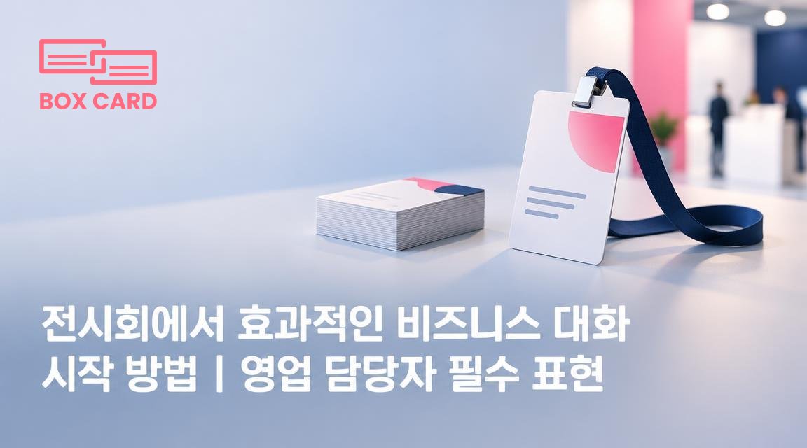 전시회에서 효과적인 비즈니스 대화 시작 방법｜영업 담당자 필수 표현